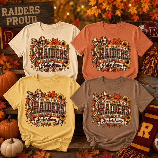 Habersham County Raiders Fall Spirit T-Shirt | Autumn Raiders Tee