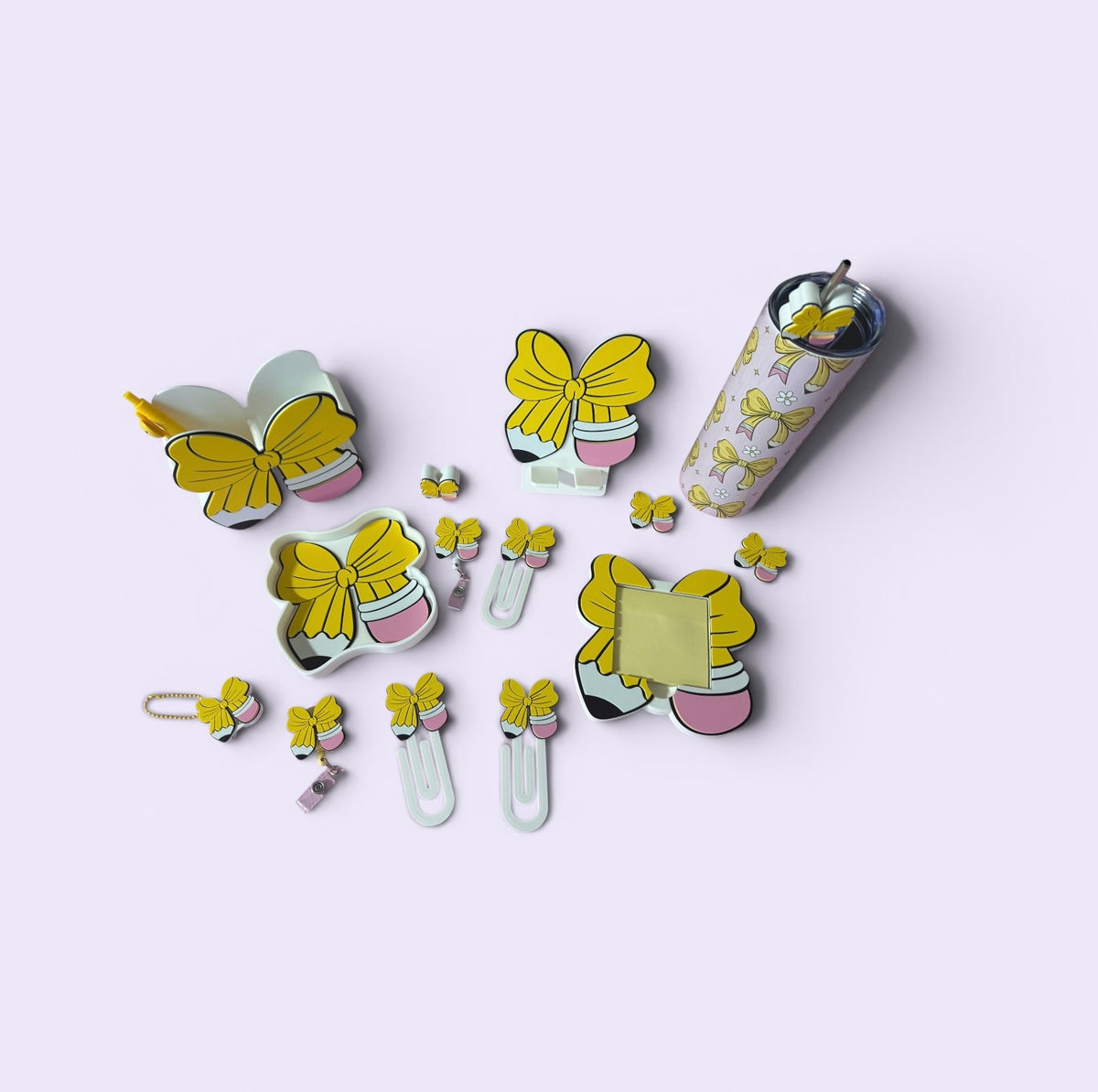 3D Teacher Appreciation Pencil Bow Bundle