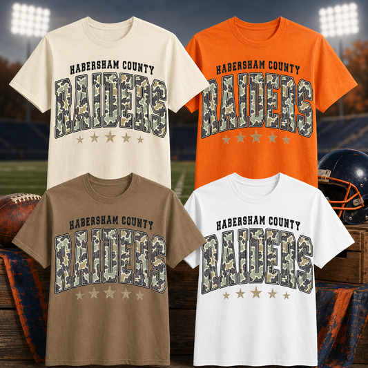 Habersham County Raiders Camo Spirit Shirt