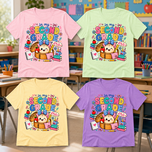 In My Second Grade Era Teacher Shirt | Colorful Back-to-School Tee
