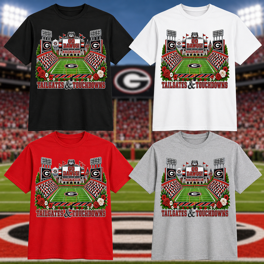 Tailgates & Touchdowns Georgia Graphic Tee | Bulldogs Game Day Shirt