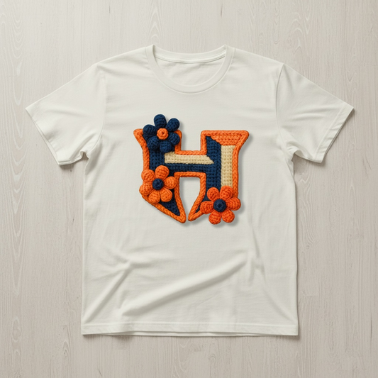 Habersham Raiders Floral “H” T-Shirt – Stylish School Spirit for Moms