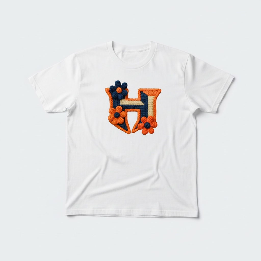 Habersham Raiders Floral “H” T-Shirt – Stylish School Spirit for Moms