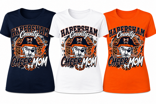Habersham County Cheer Mom Shirt | Women’s School Spirit Tee | Game Day Cheer Mom T-Shirt