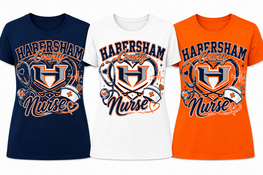 Habersham County Nurse Shirt | Registered Nurse School Spirit Tee | Healthcare Apparel