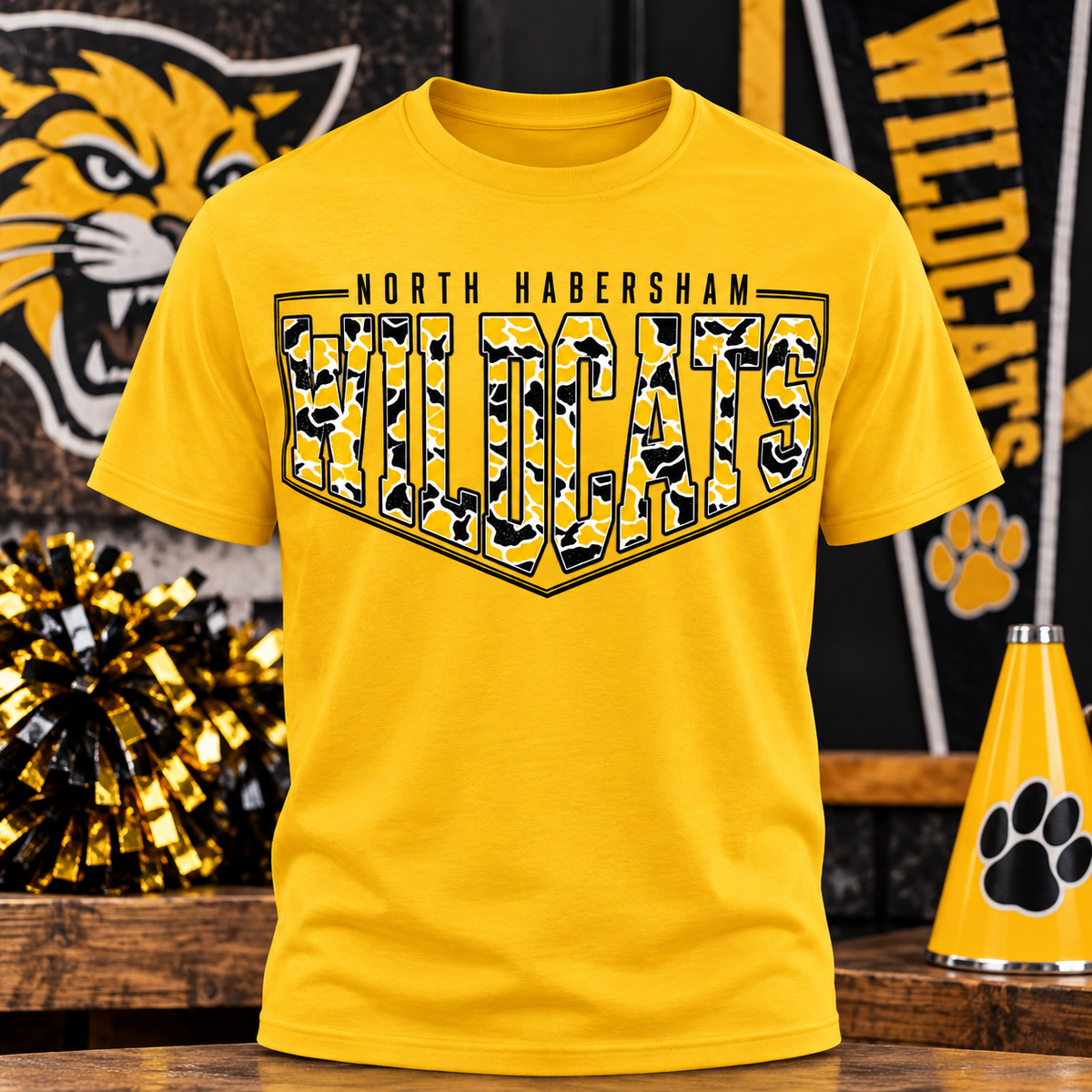 North Habersham Wildcats Spirit Tee 🐾💛🖤