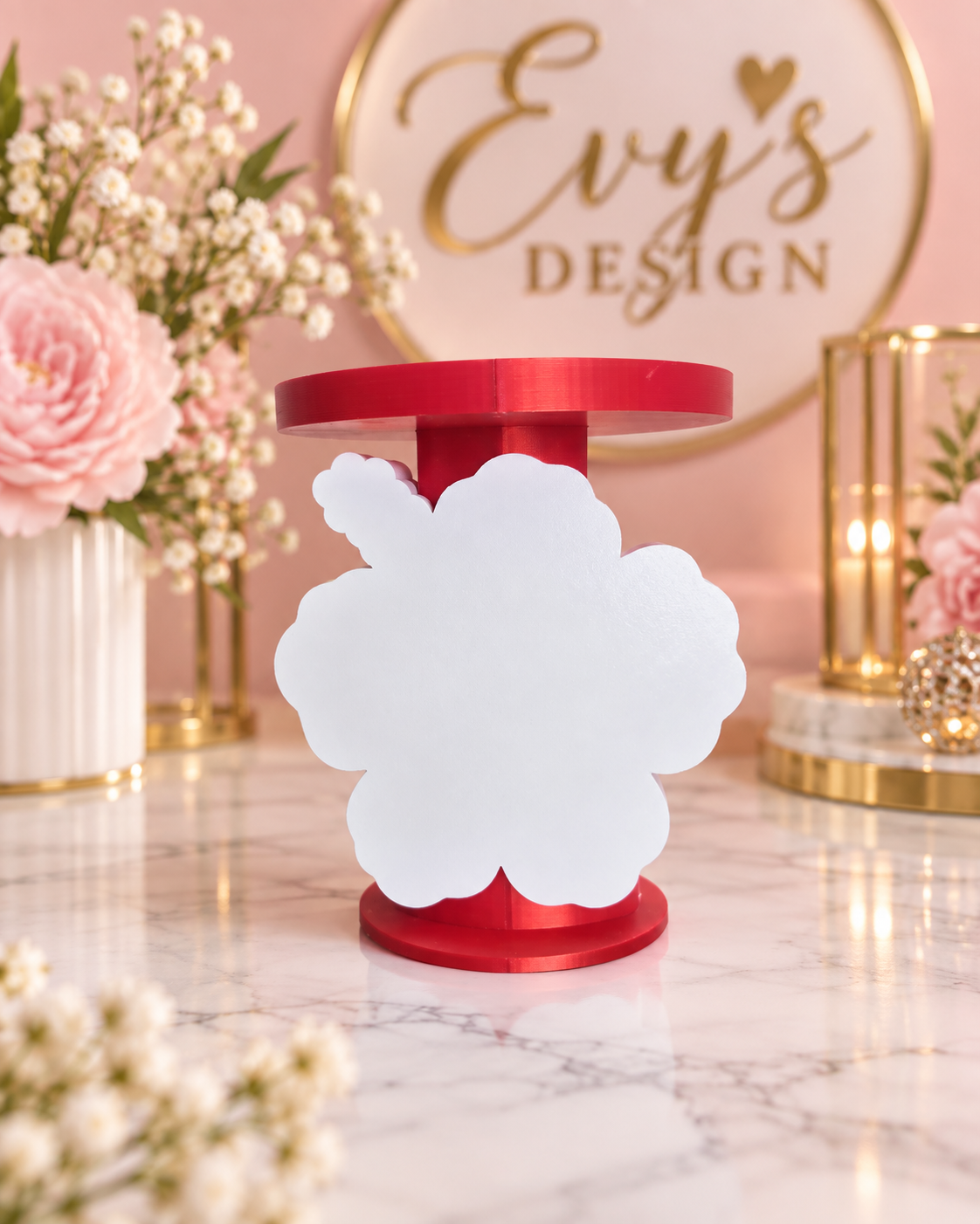 Puerto Rico Hibiscus 3D Candle Holder