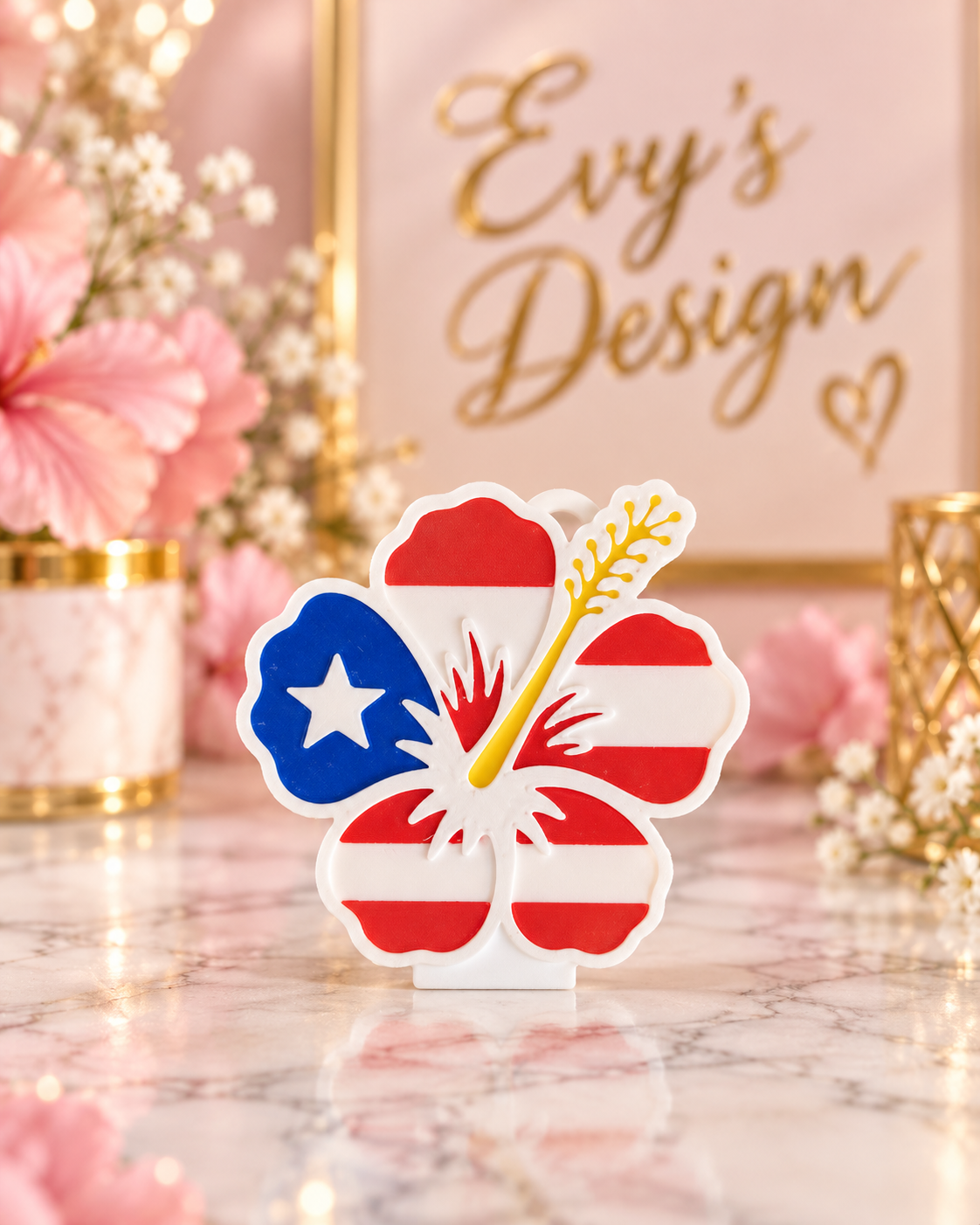 Puerto Rico Hibiscus 3D Can Opener