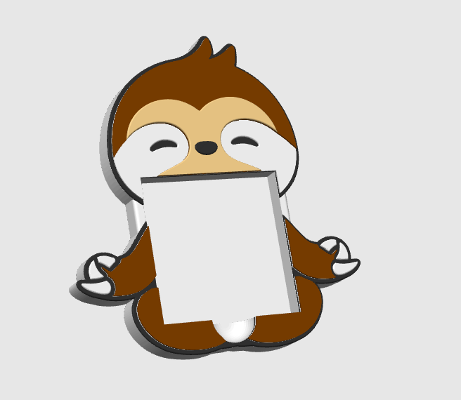 3D Sloth Desk Organization Set – Pen Holder, Sticky Note, Trinket Dish & More