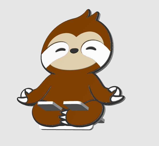 3D Sloth Desk Organization Set – Pen Holder, Sticky Note, Trinket Dish & More