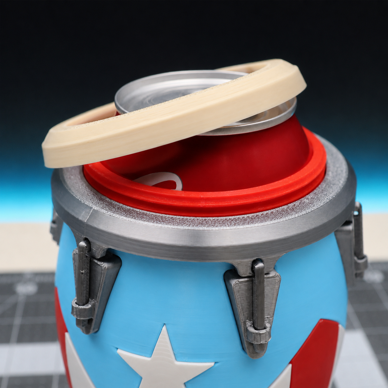 12 oz Puerto Rico Conga Can Holder